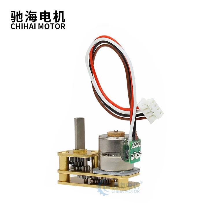 Permanent Magnet 2 Phase 4 Wire Metal Gear Stepping Brushless Geared Motor